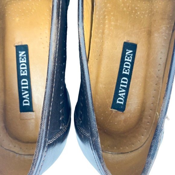David Eden Alligator Brown Leather Horsebit Slip On Loafers Mens Size 9 main image 10